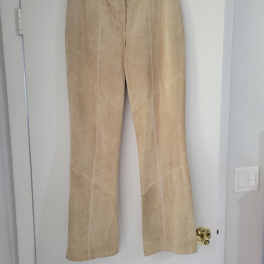 Suede pants for women